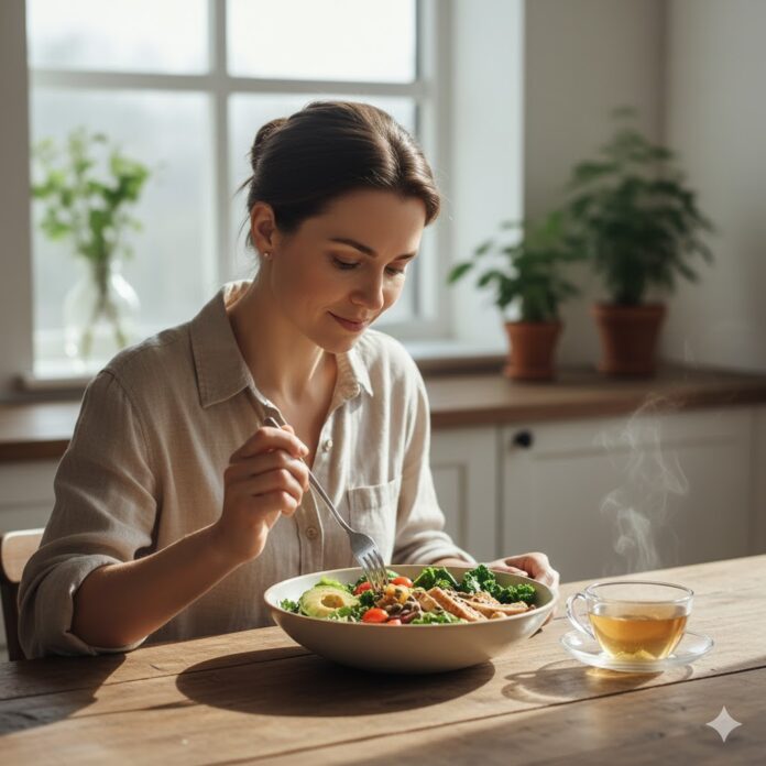 Alimentación Consciente Mindful Eating Qué es la Alimentación Consciente (Mindful Eating) y 5 Pasos para Empezar Hoy.
